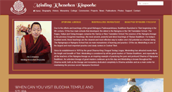 Desktop Screenshot of khenchenrinpoche.org