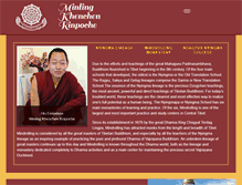 Tablet Screenshot of khenchenrinpoche.org